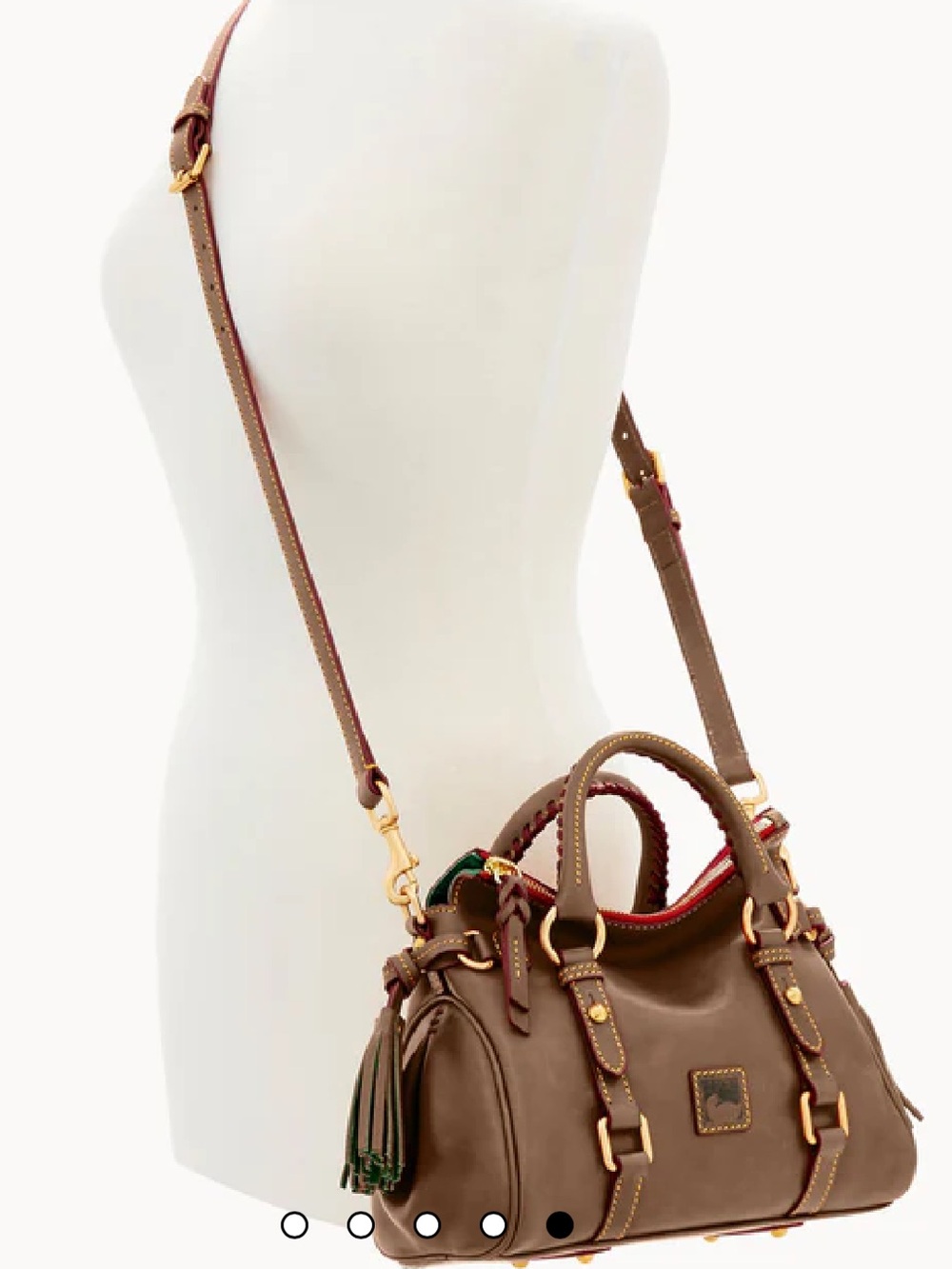 Dooney and Bourke micro florentine satchel - color elephant - Picture 15 of 15